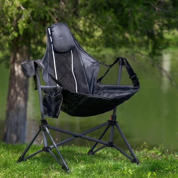Other - Ozark Trail Swing Hammock Chair, Black Grey, Portable